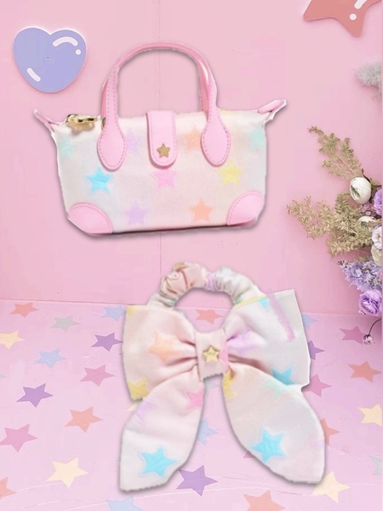 Stoney Clover Lane Handbags - 🌟 💖 park & beach 🩵 SCL Star Pouchette and Scrunchie NWT